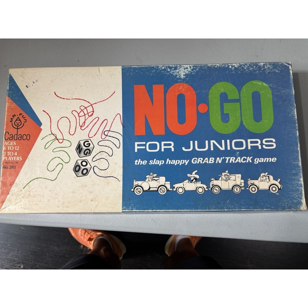 Vtg. 1967 "No Go" For Juniors / Cadaco Brand‎ No. 283 Board Game Mr Fun